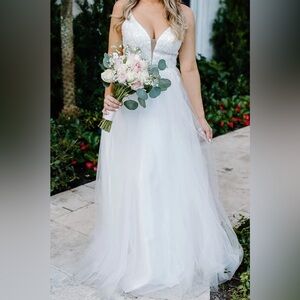 Luxe Forever Is Ours White Sequin Embroidered Tulle Maxi Dress